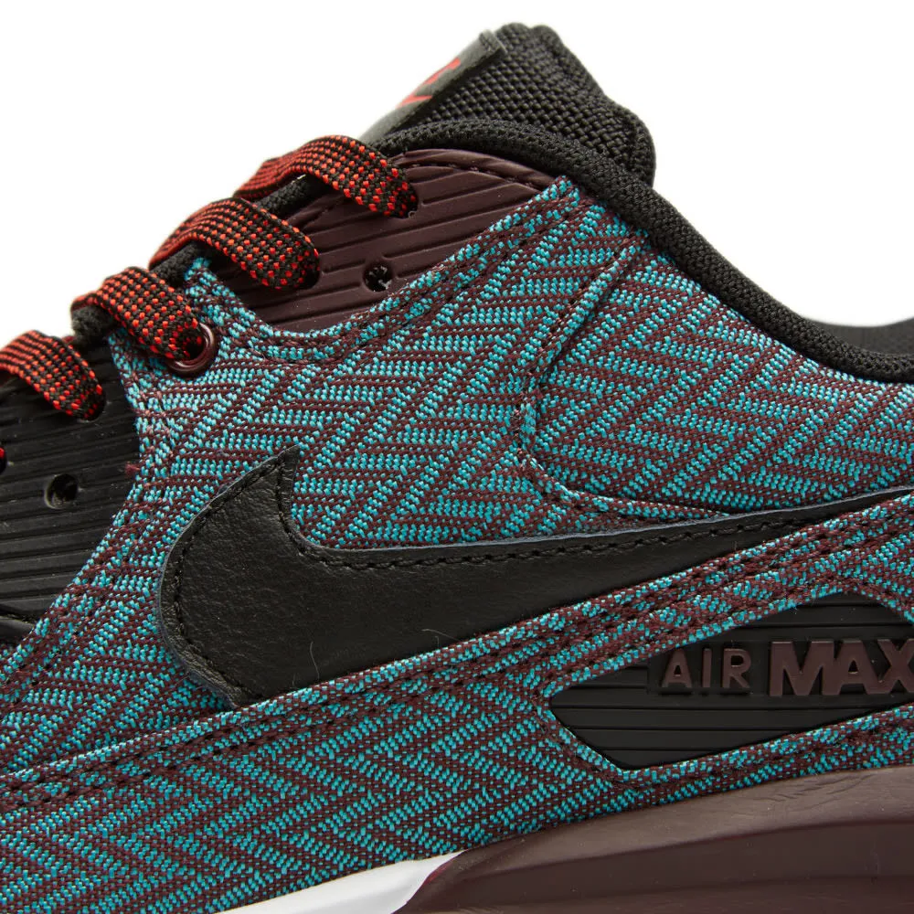 Nike Air Max Lunar90 PRM QS 'Suit & Tie'Deep Burgundy & Black