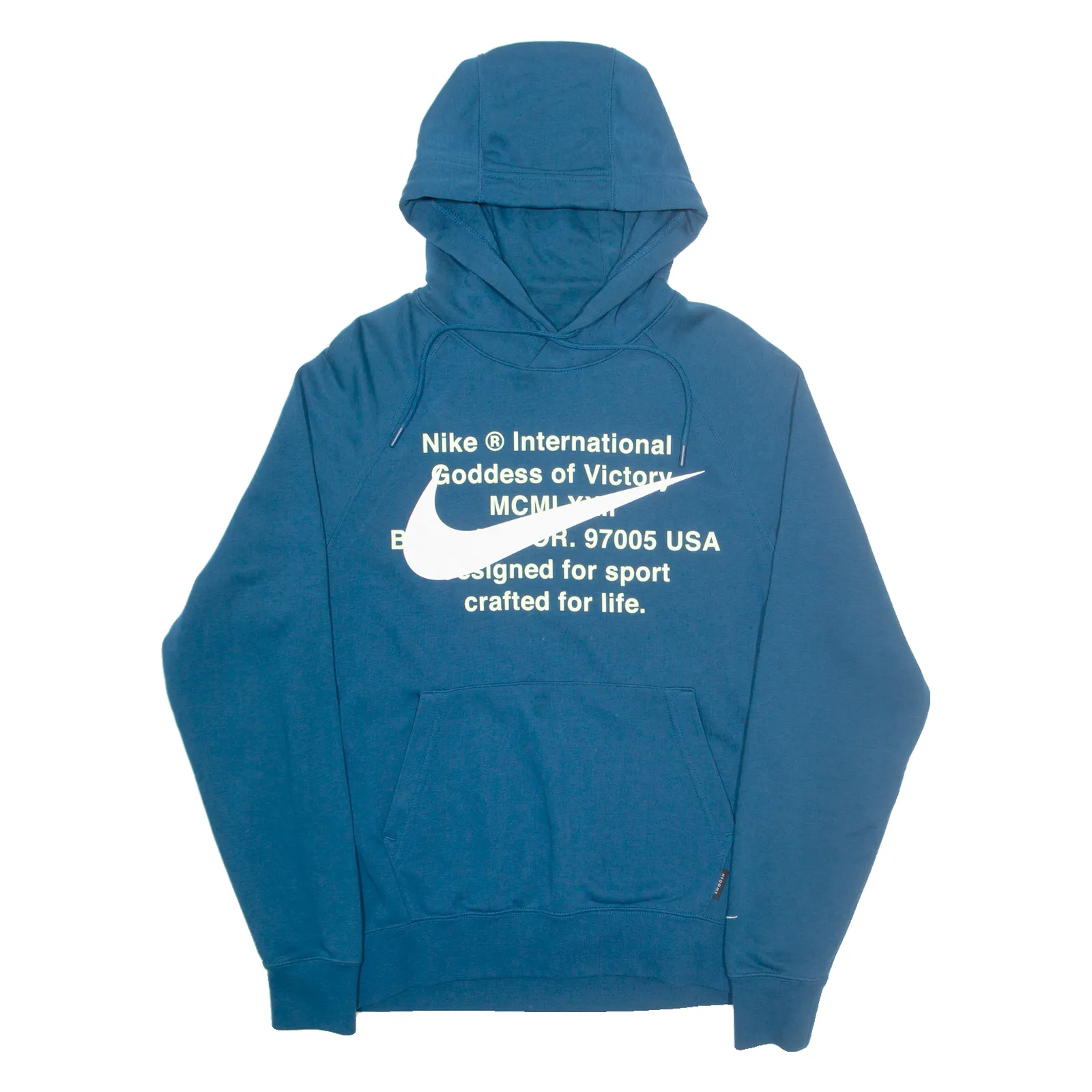 NIKE Mens Blue Hoodie S