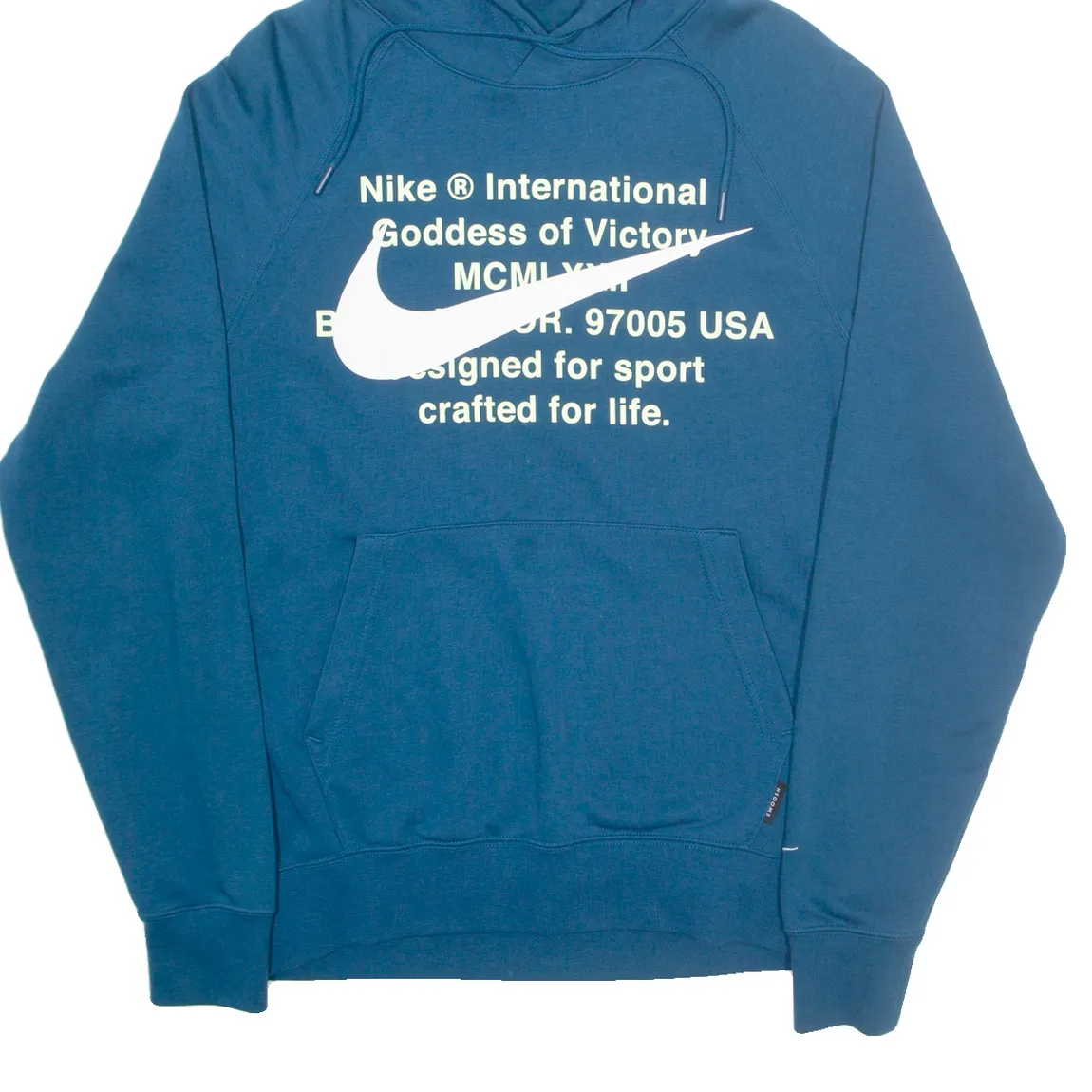 NIKE Mens Blue Hoodie S