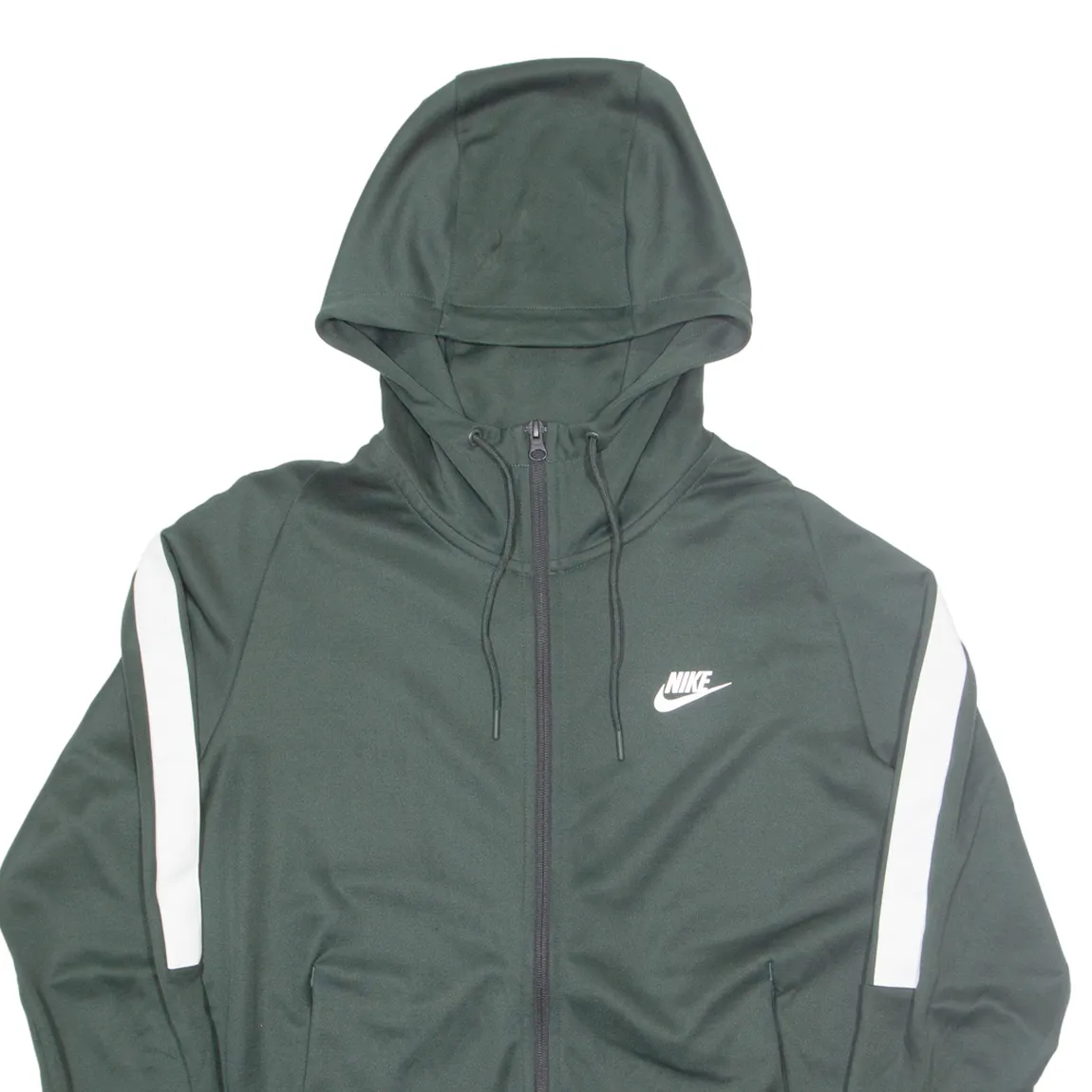 NIKE Mens Green Hoodie Full Zip M