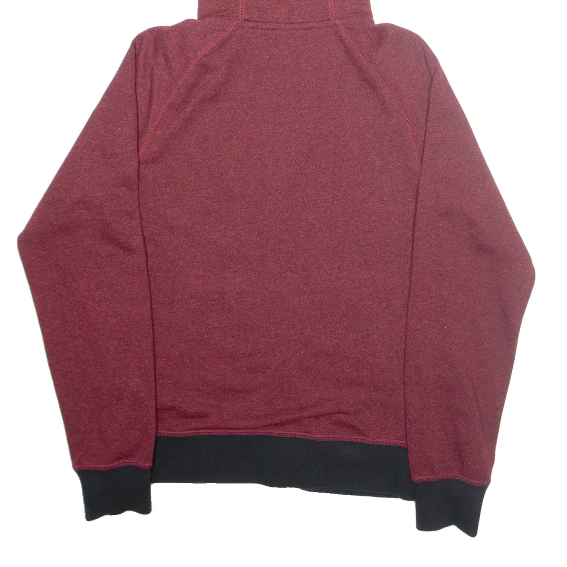 NIKE Mens Maroon Hoodie Full Zip S