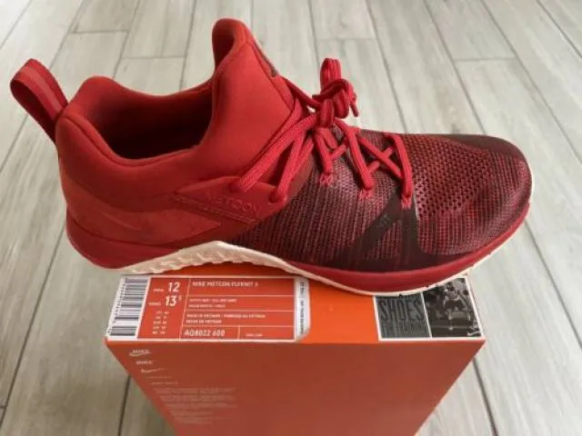 Nike Metcon Flyknit 3 Size 12 Training Shoes Mystic Red ...