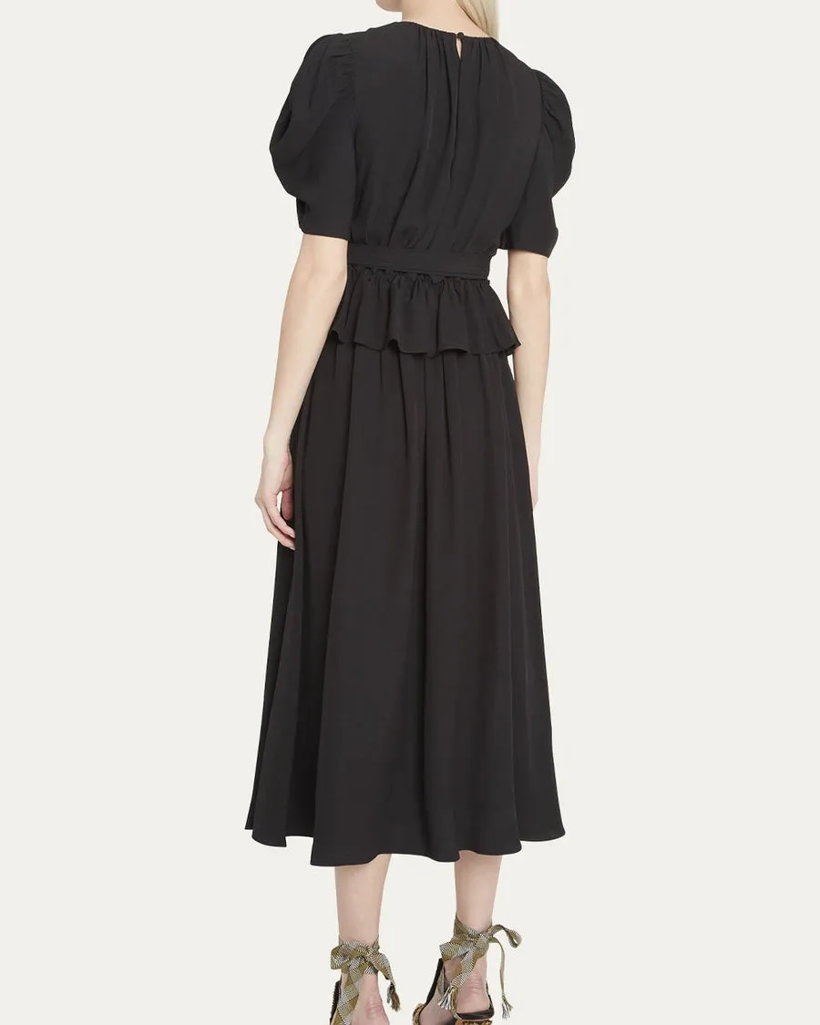 Noir Marion Belted Dress