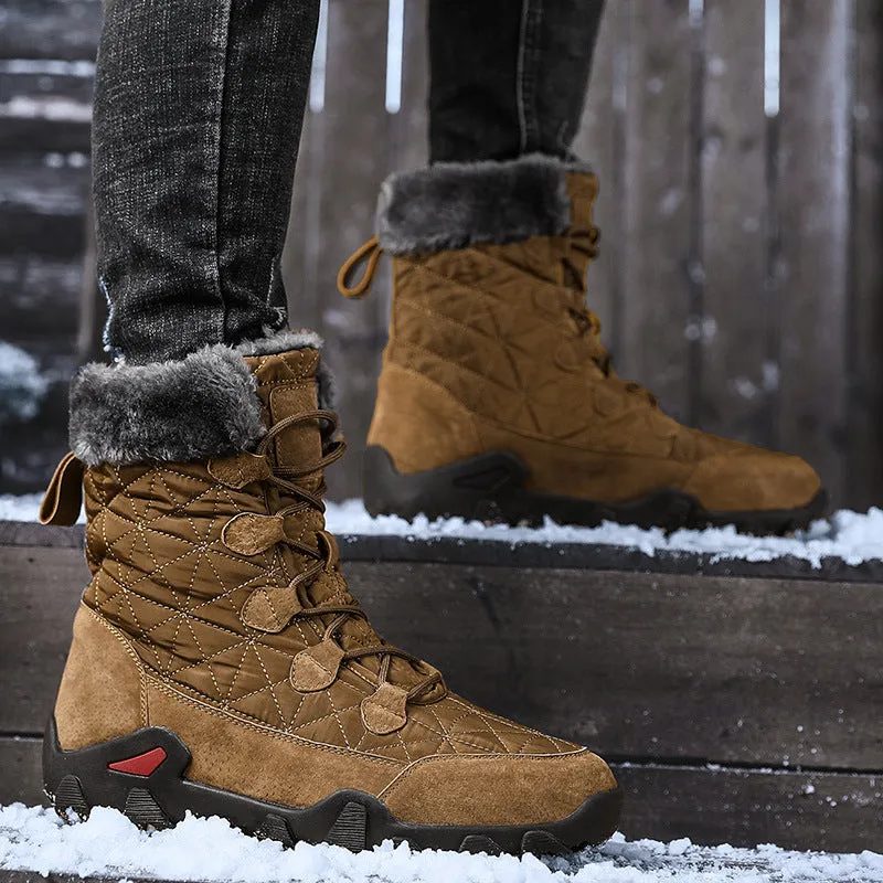 Non-slip snow boots for men