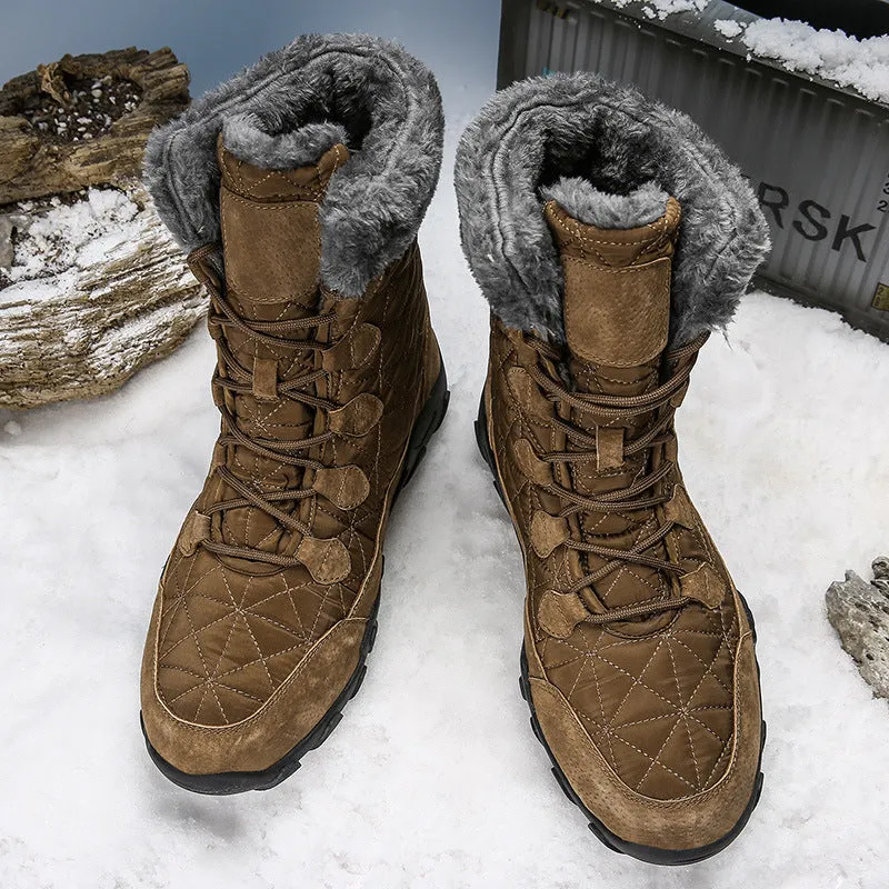 Non-slip snow boots for men