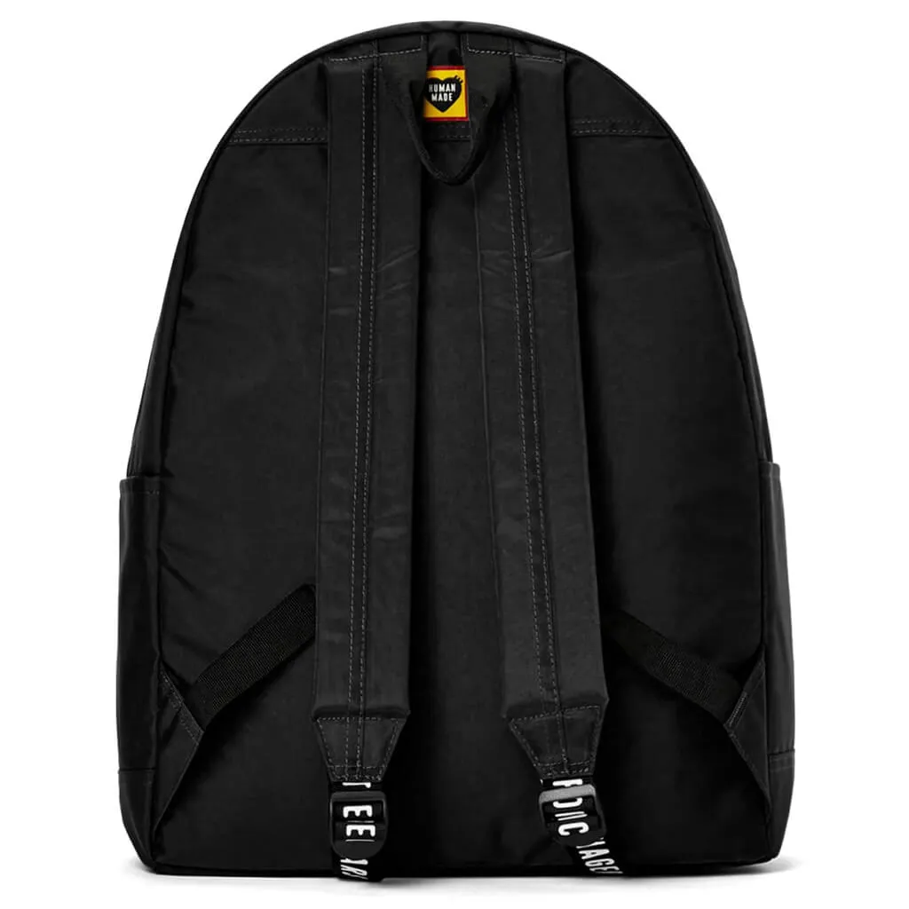 Nylon Heart Backpack - Black