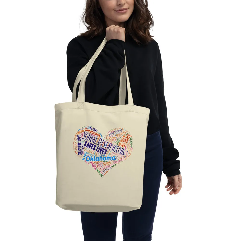 Oklahoma - Social Distancing Tote Bag - Eco Friendly