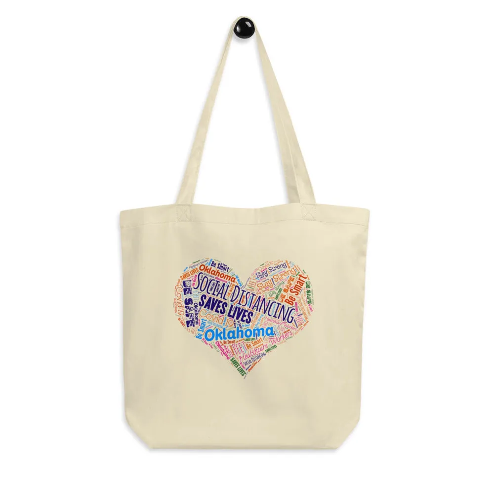 Oklahoma - Social Distancing Tote Bag - Eco Friendly