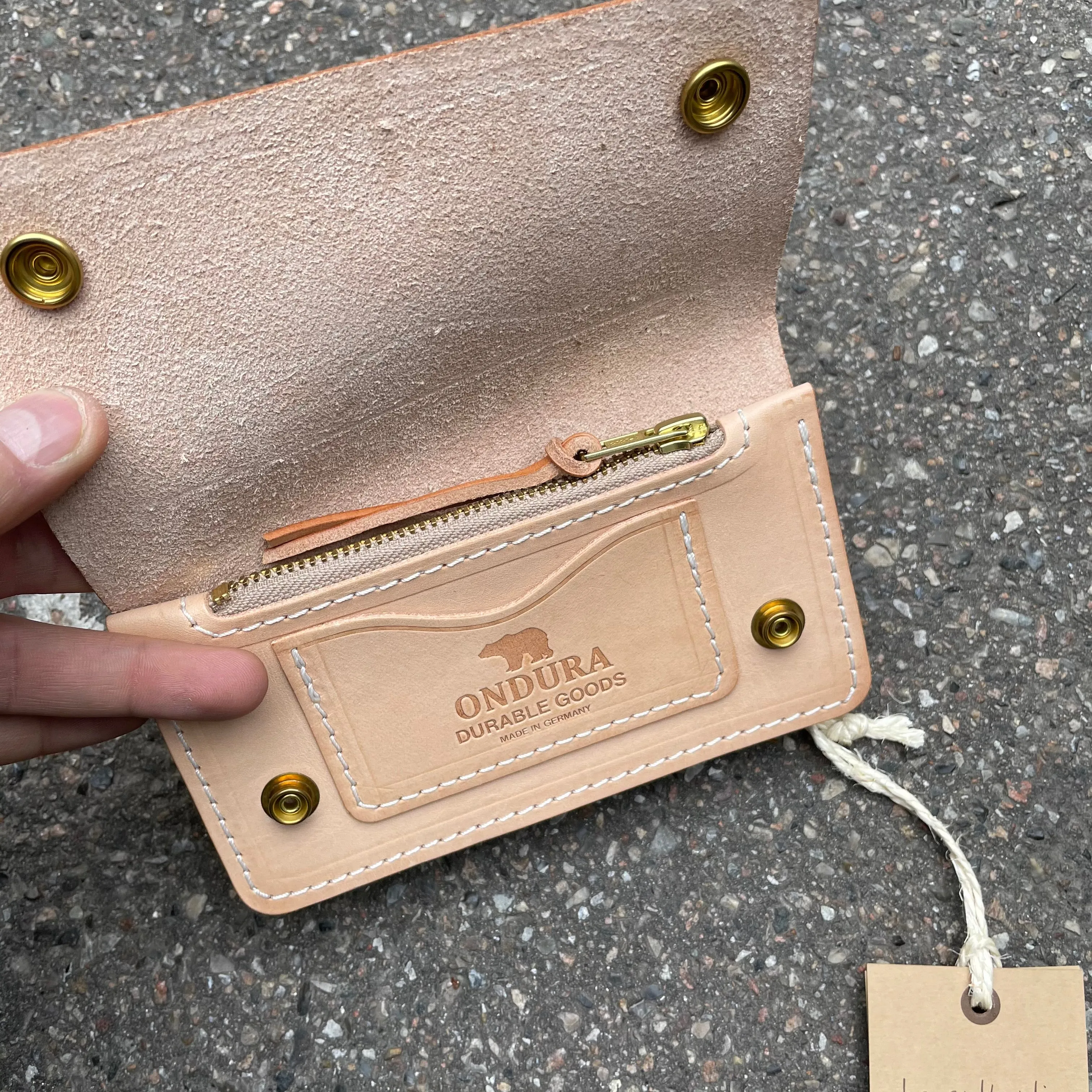 Ondura - Classic Biker Wallet Tan