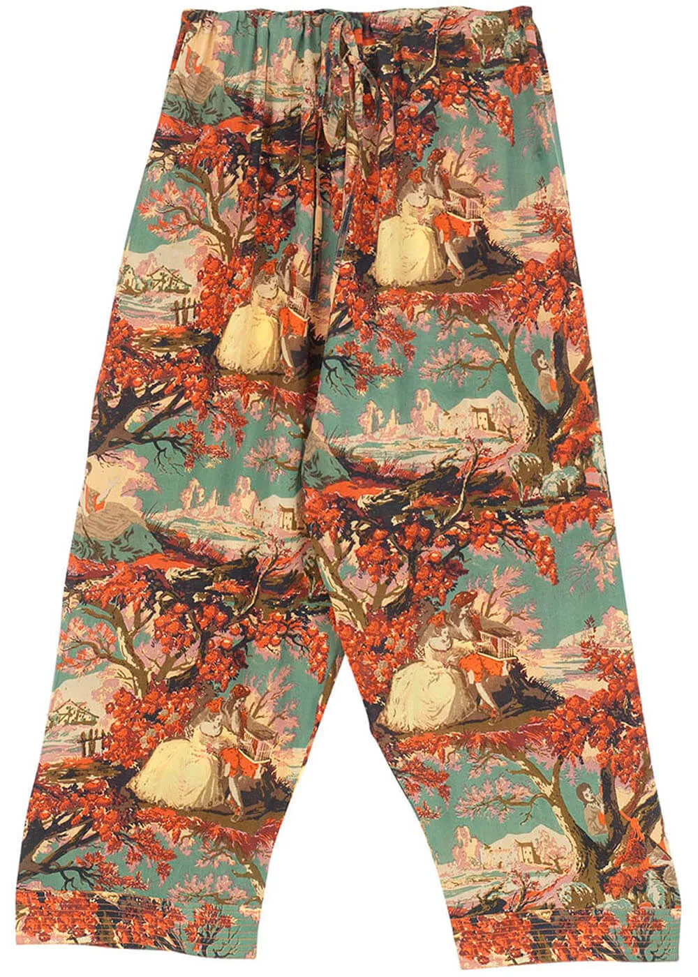 One Hundred Stars Country Toile Crepe Trousers Berry