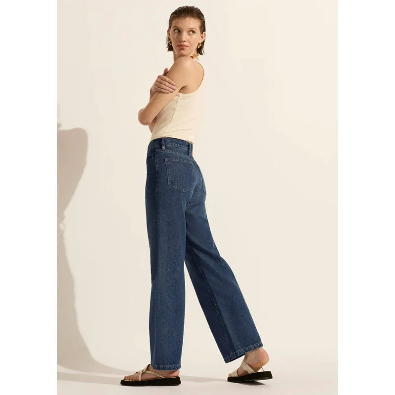 Outland Denim Mimi Mid-Rise Wide Leg Jean