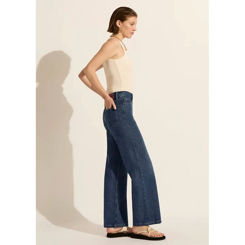 Outland Denim Mimi Mid-Rise Wide Leg Jean