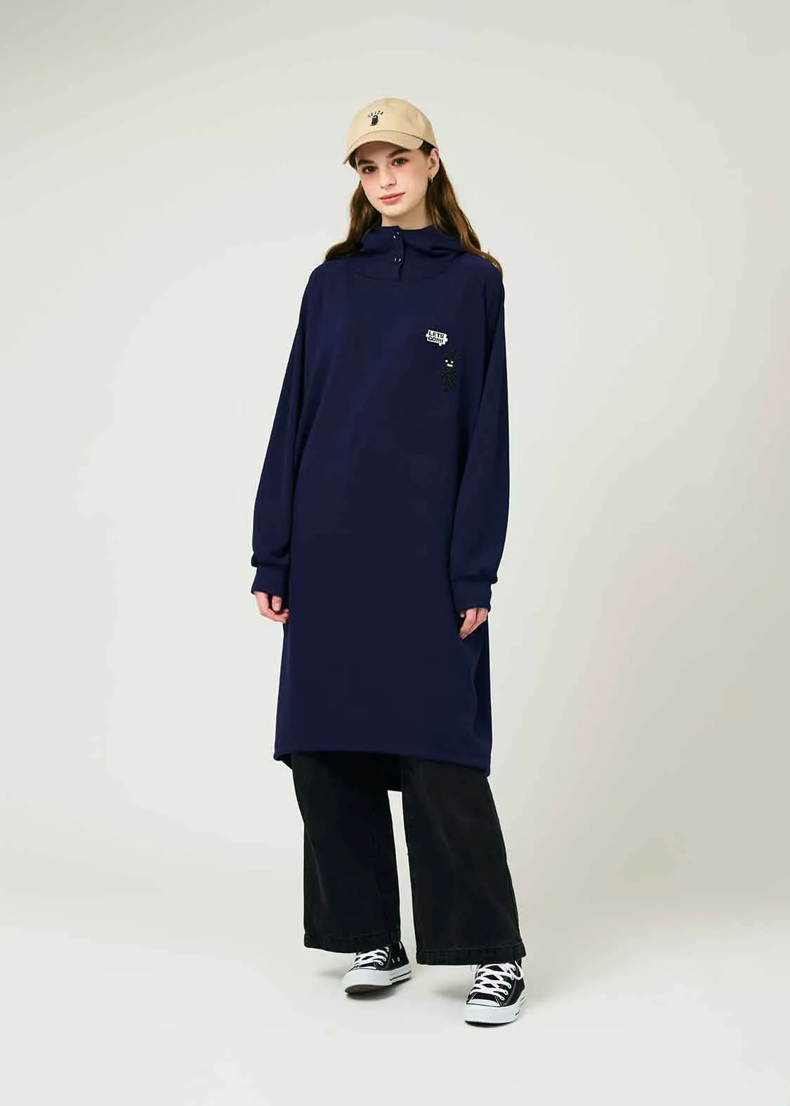 Over Size Long Sleeve Parka One-Piece (Beautiful Shadow Games)