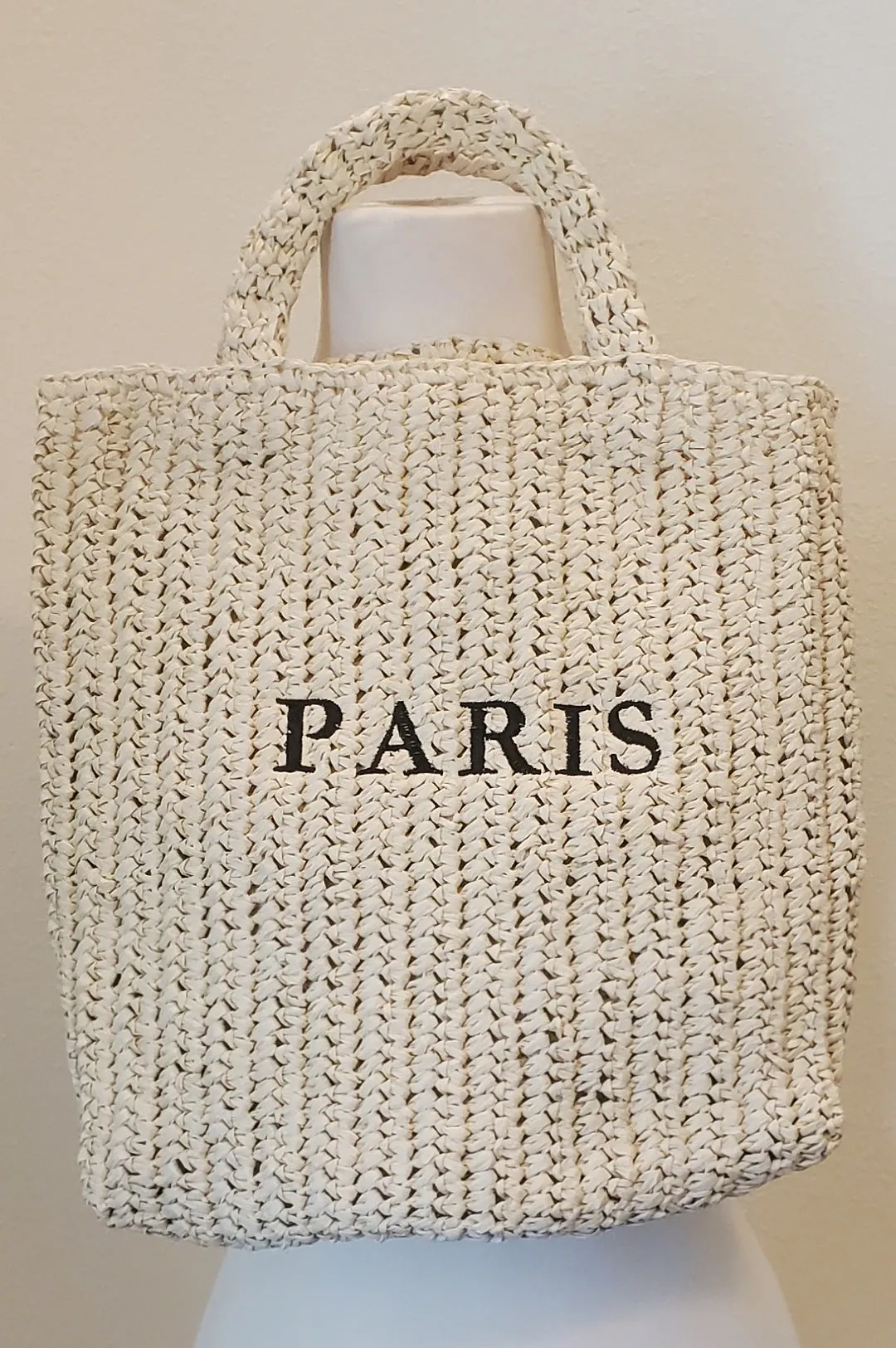 Paris Raffia Style Handbag