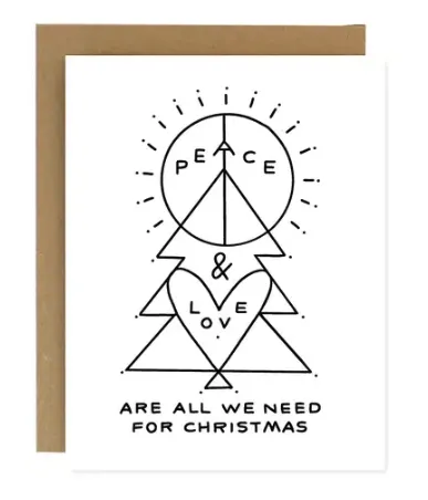 Peace and Love Holiday Card