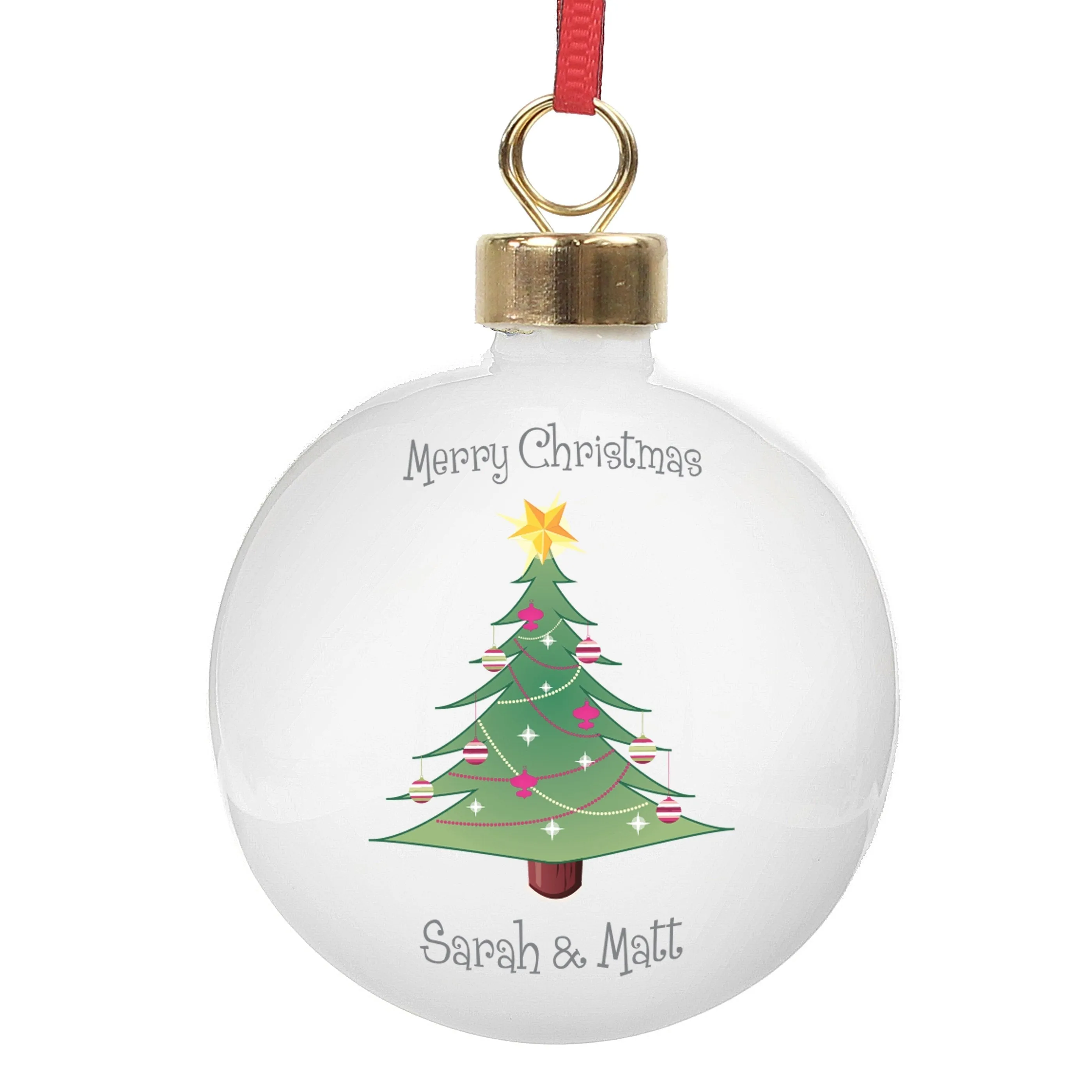 Personalised Christmas Tree Bauble