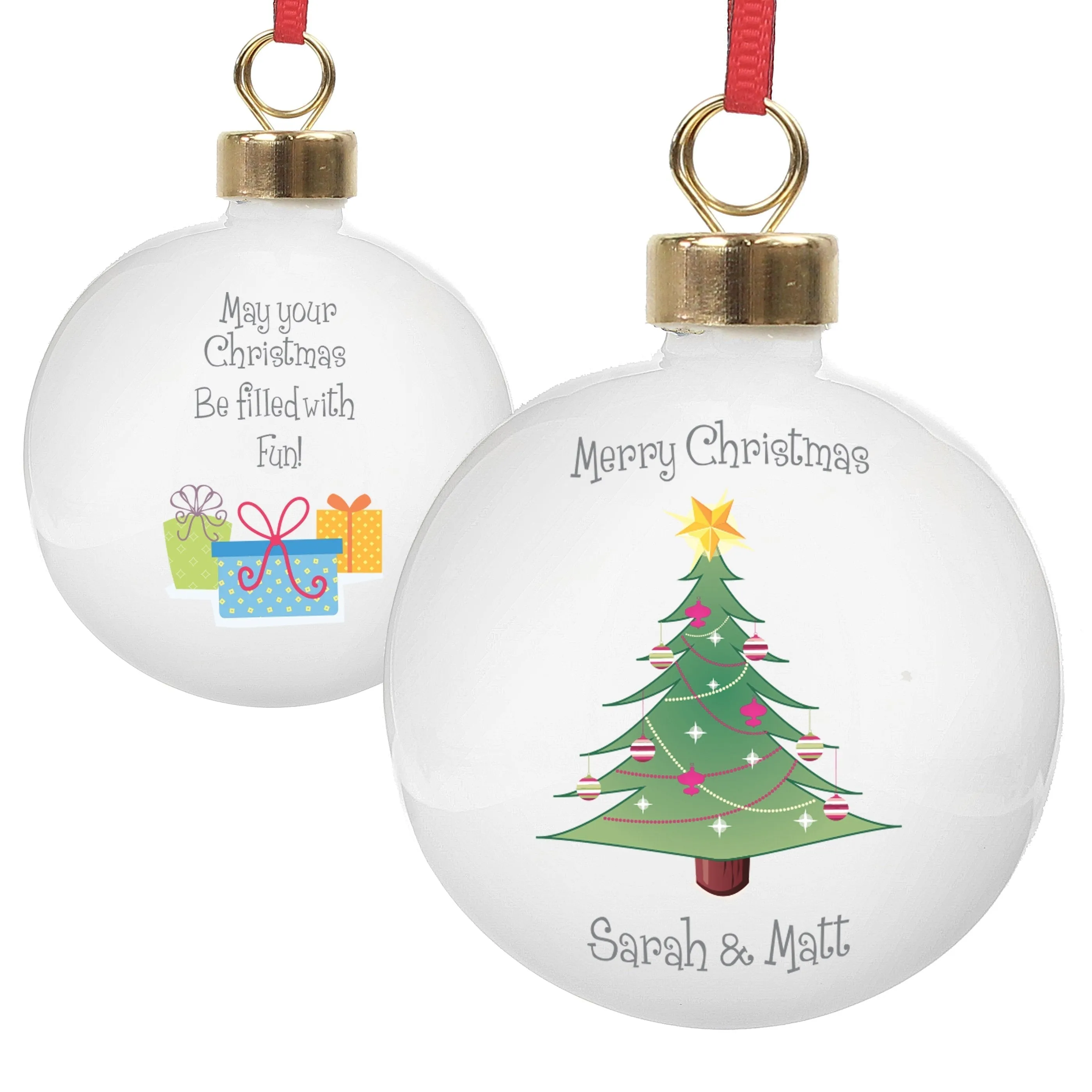 Personalised Christmas Tree Bauble