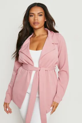 Plus Belted Blazer