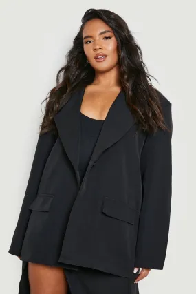 Plus Relaxed Fit Tailored Blazer