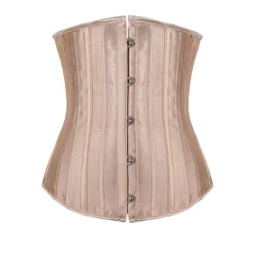 Plus Size Corset Waist Cincher Steel Boned Underbust Bustier Lace Up Corsets Plus Size Sexy Lingerie Body Shaper Slimming Belt