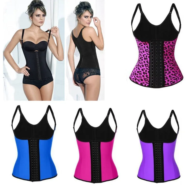 Plus Size S-6XL Waist Trainer Corsets Women Vest Bodyshaper Latex Corset Underbust Sexy Slimming Belt Waist Cincher Body Shaper