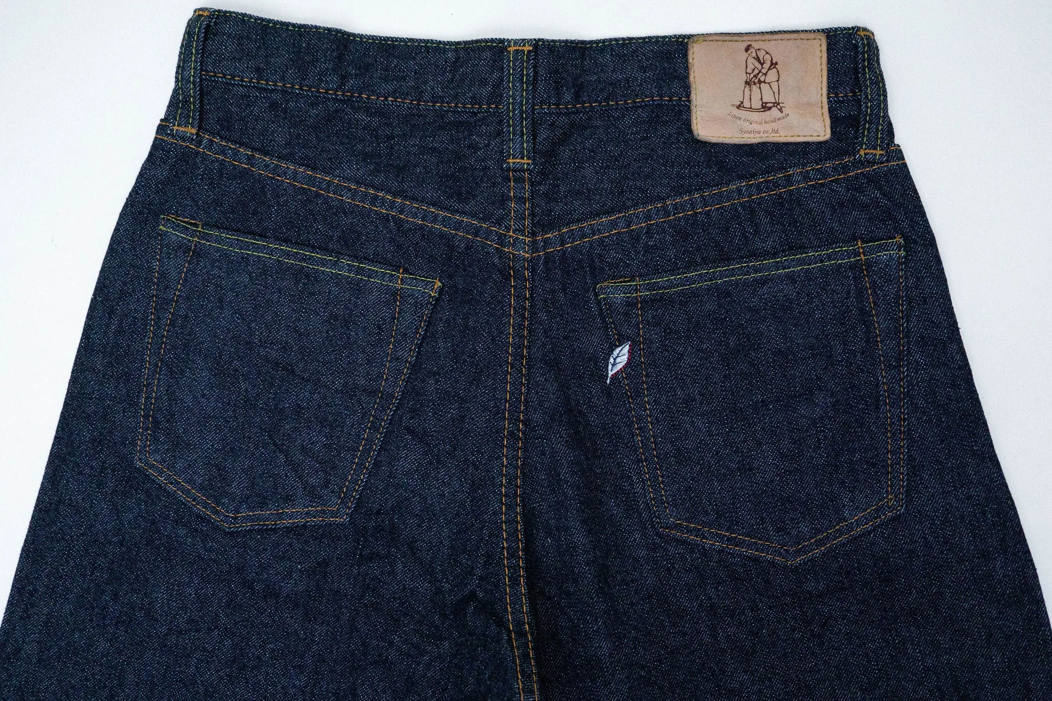 Pure Blue Japan PBE-019 Relaxed Taper - 17oz Beige Core Nep Denim