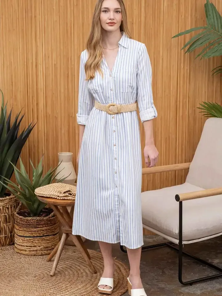 Reese Belted Midi Dress