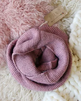 Rosalyn Knit Scarf in Mauve