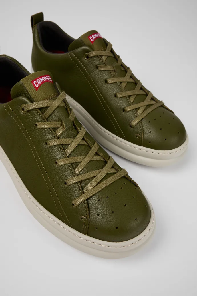 Runner Green Leather Sneaker for Men