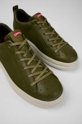 Runner Green Leather Sneaker for Men