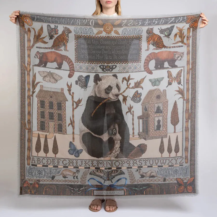 SABINA SAVAGE - THE BUTTERFLY PANDA CASHMERE 135CM