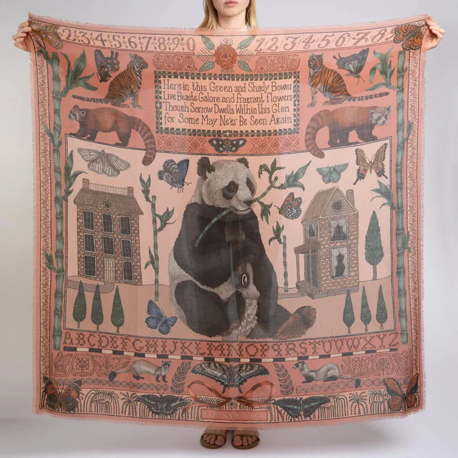 SABINA SAVAGE - THE BUTTERFLY PANDA CASHMERE 135CM