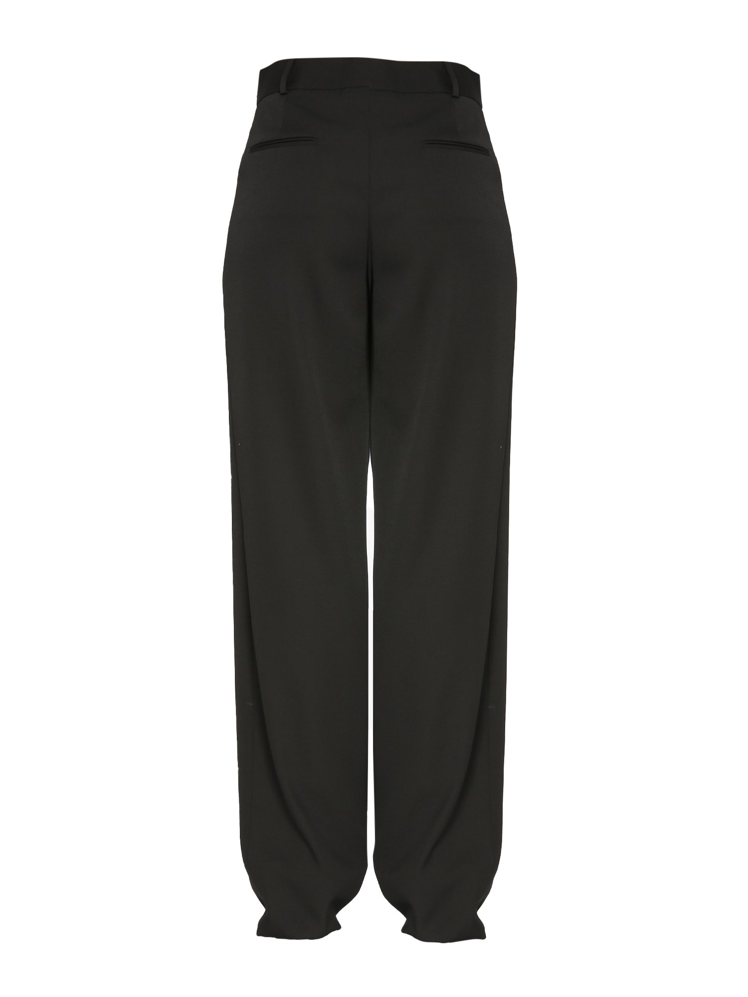 SAINT LAURENT    GRAIN DE POUDRE TROUSERS WITH PLEATS