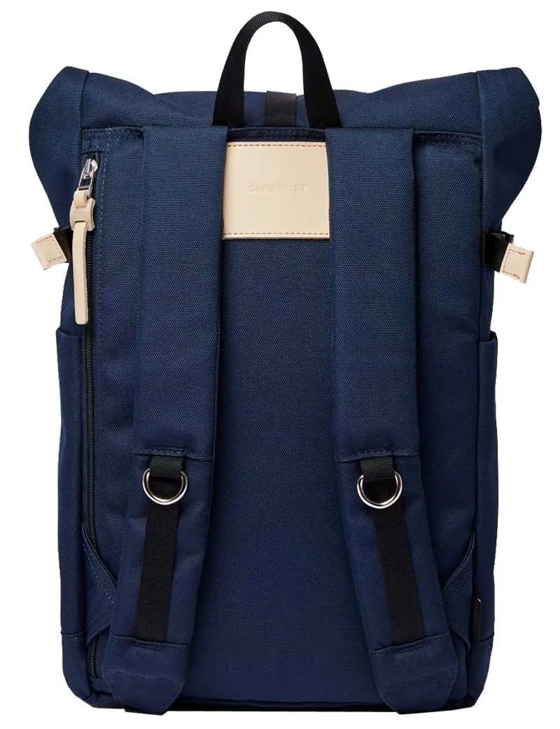 Sandqvist Ilon Rolltop Backpack Navy Natural