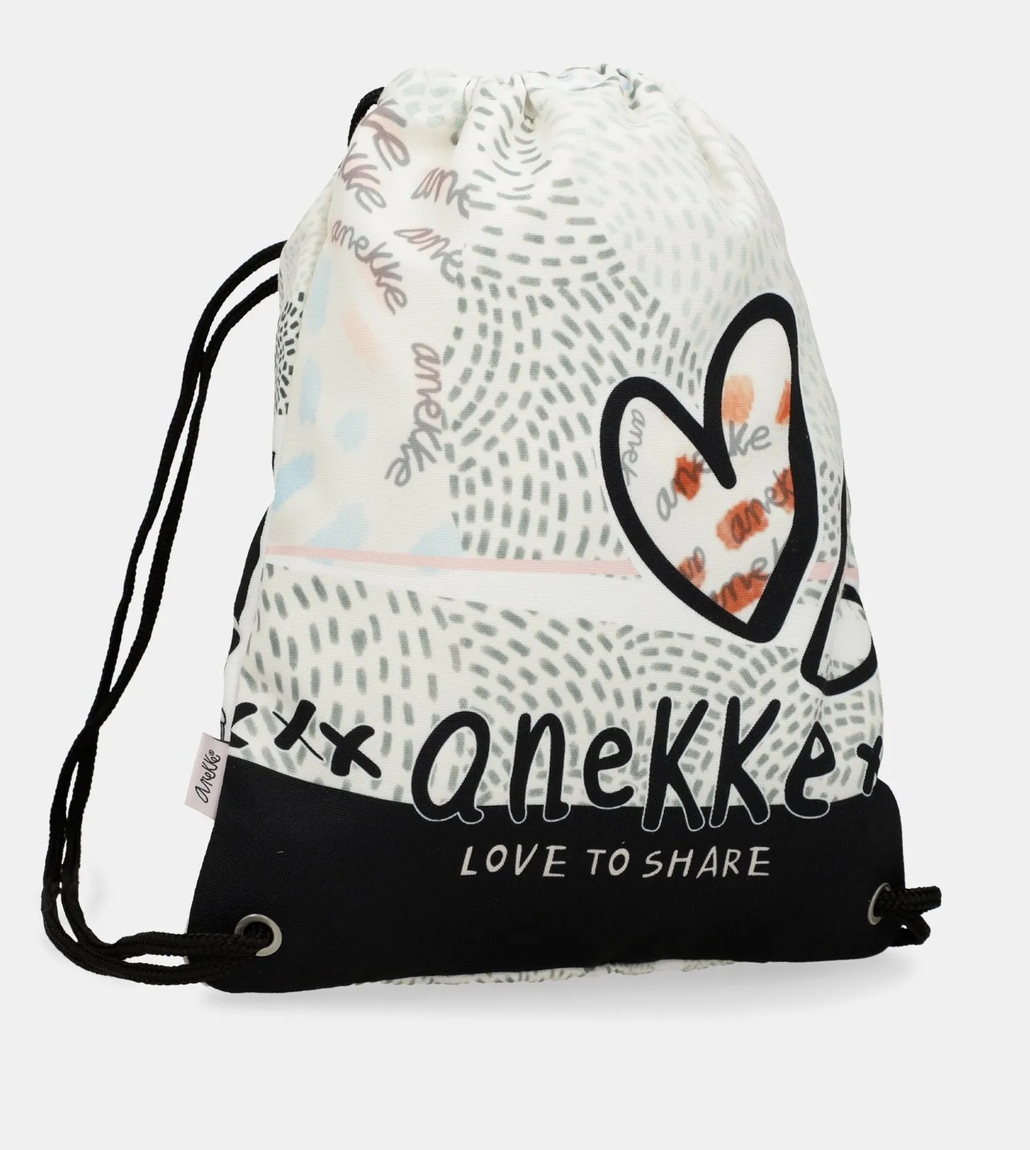 Sixties fabric drawstring backpack