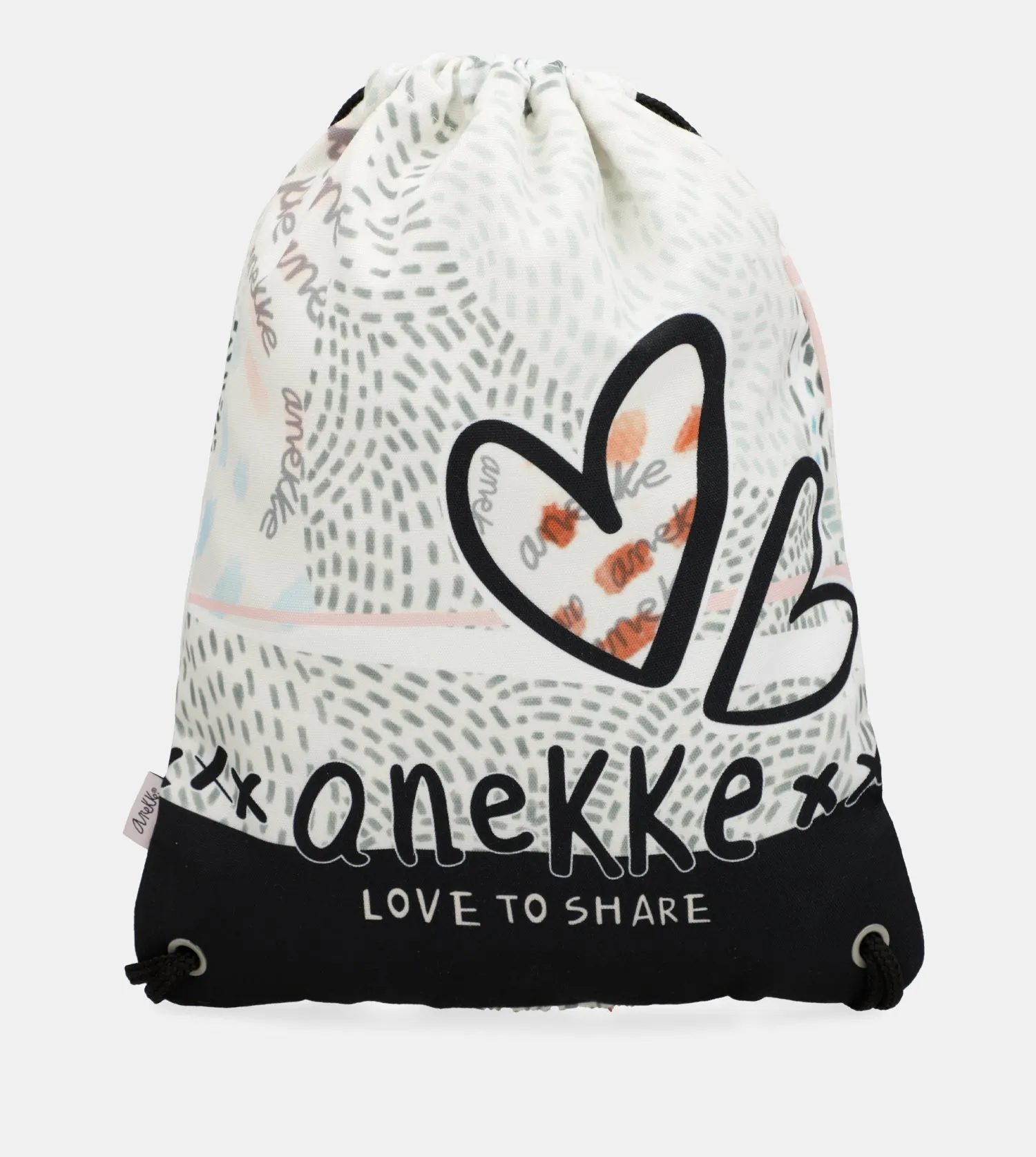 Sixties fabric drawstring backpack