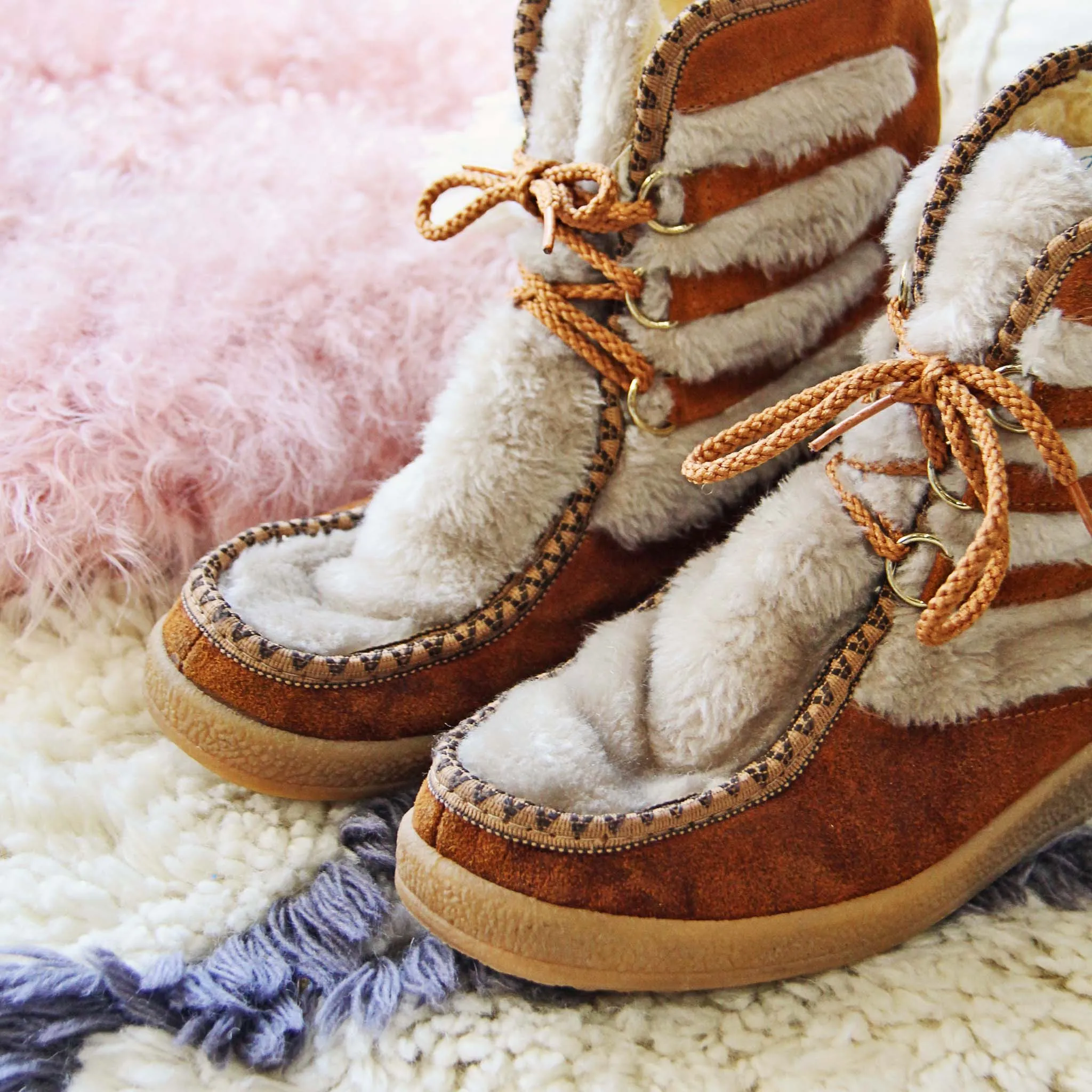 Ski Trip Vintage Snow Boots