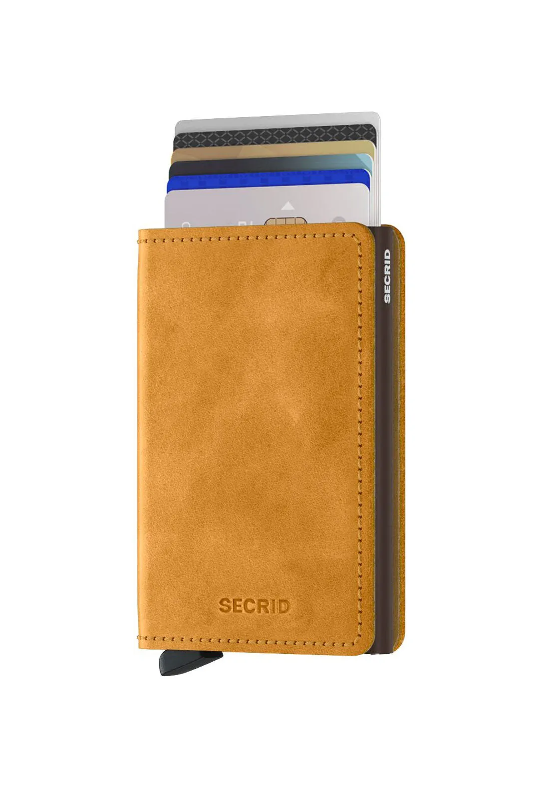 Slim Vintage Wallet - Ochre