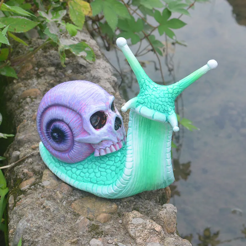 Snail & Skull Ornament