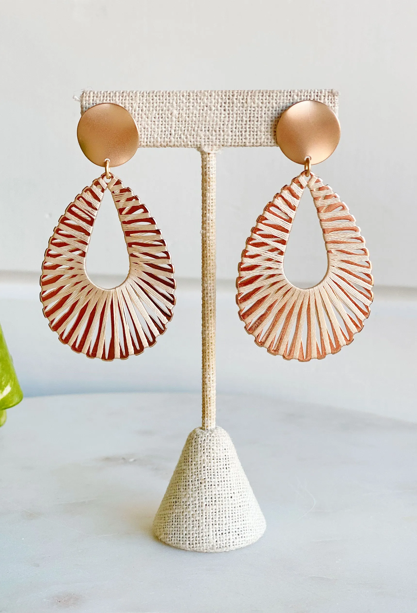 Stolen Romance Earrings in Tan