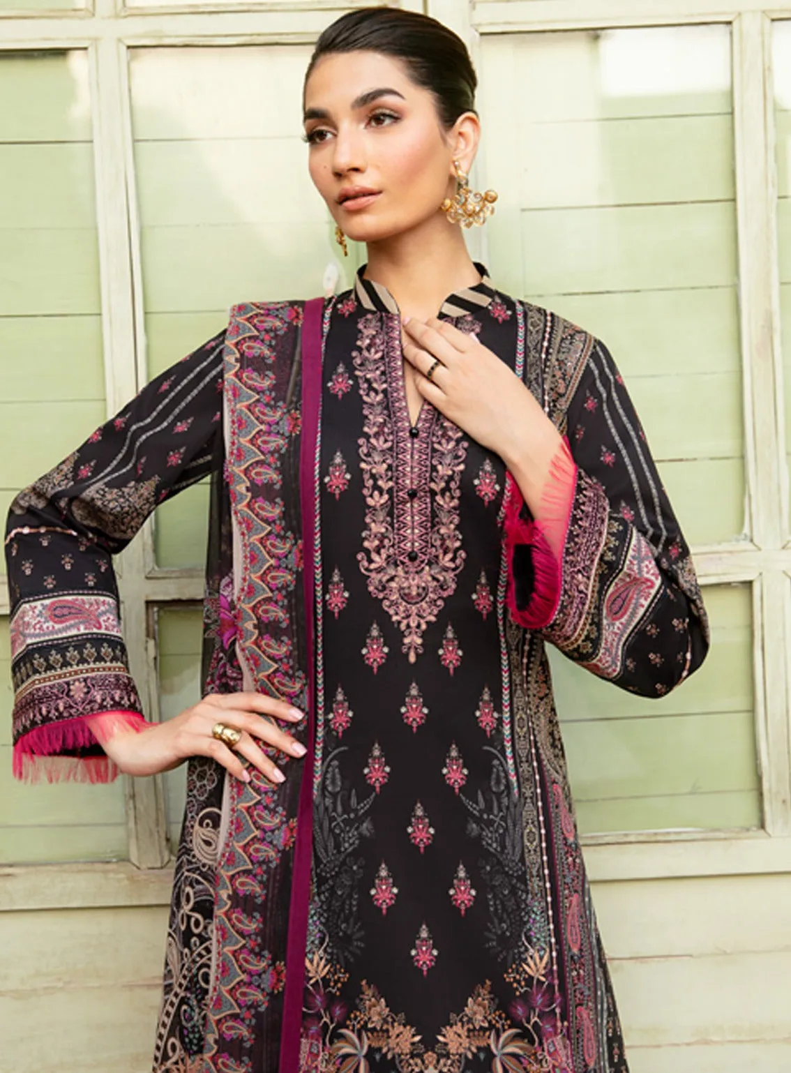 Summer Glow By Gulaal Embroidered Lawn 3 Piece Unstitched Suit GL24SG D-06 ANDREA