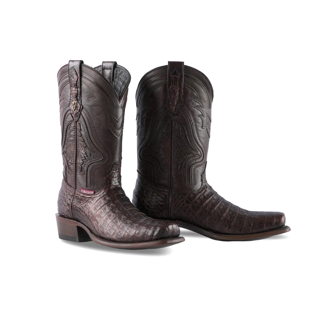 Texas Country Exotic Boot Caiman Belly Paris LN101