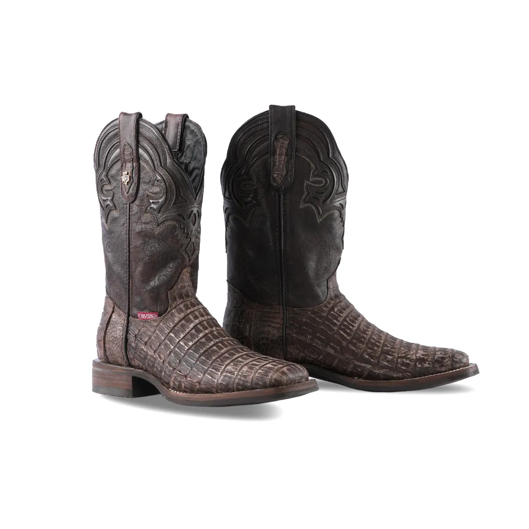 Texas Country Exotic Boot Cola Caiman Belly Orix Rustico Special LM10