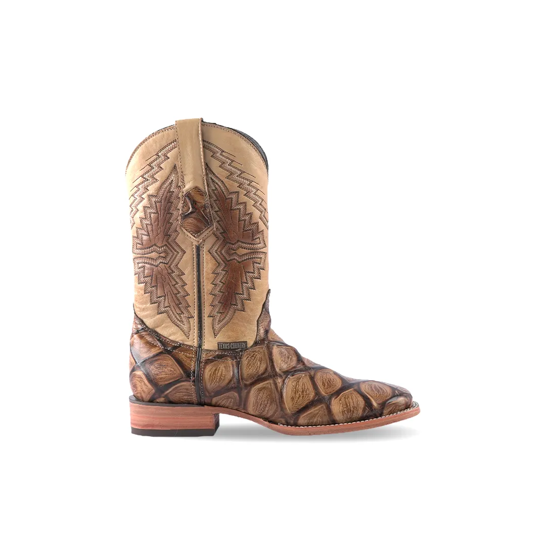 Texas Country Mens Boot Pez Jumbo Orix Munequeado E932