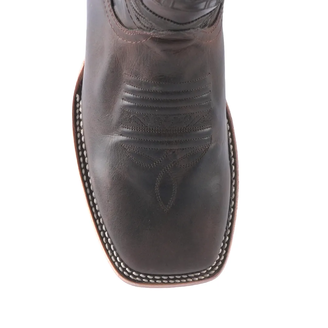 Texas Country Western Boot Senegal Choco Square Toe E691