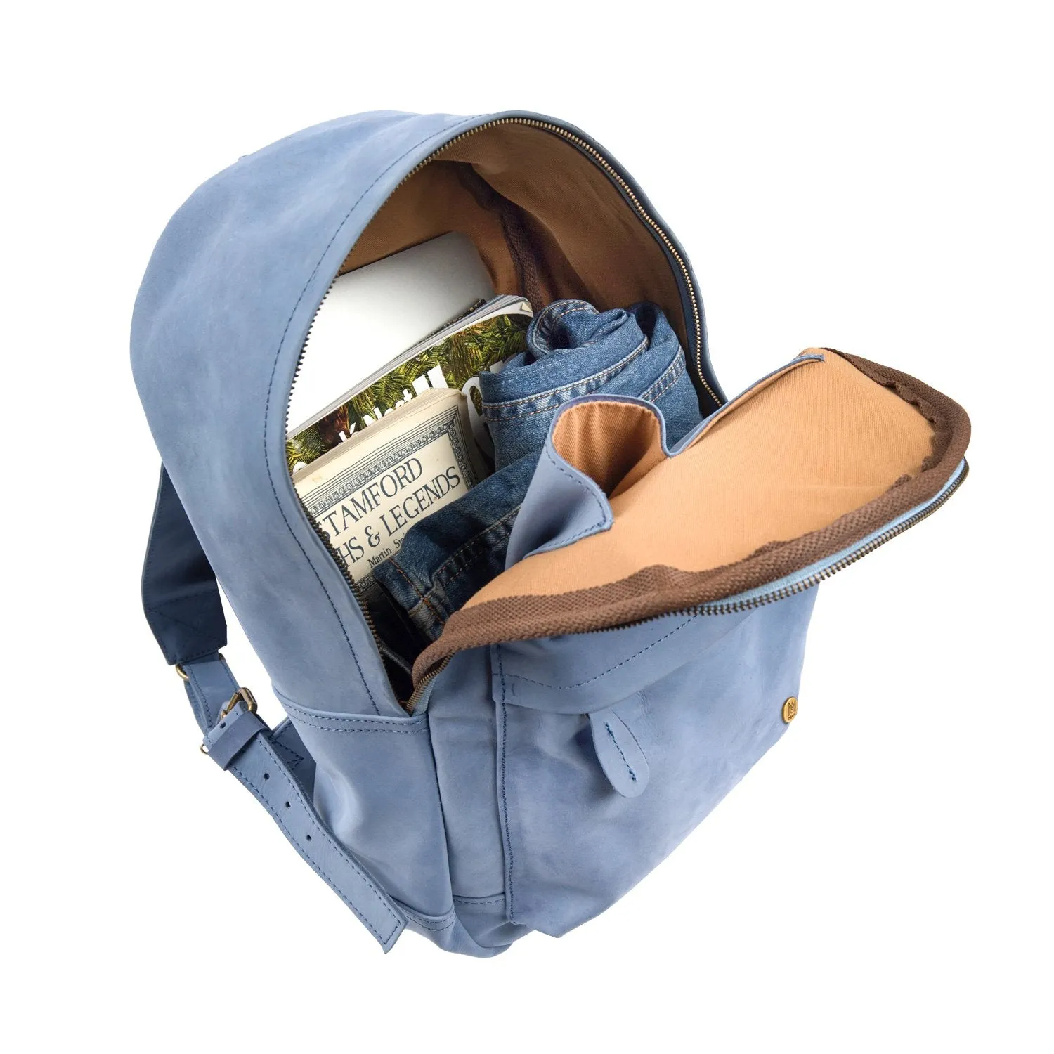 The Classic Backpack - Blue Suede