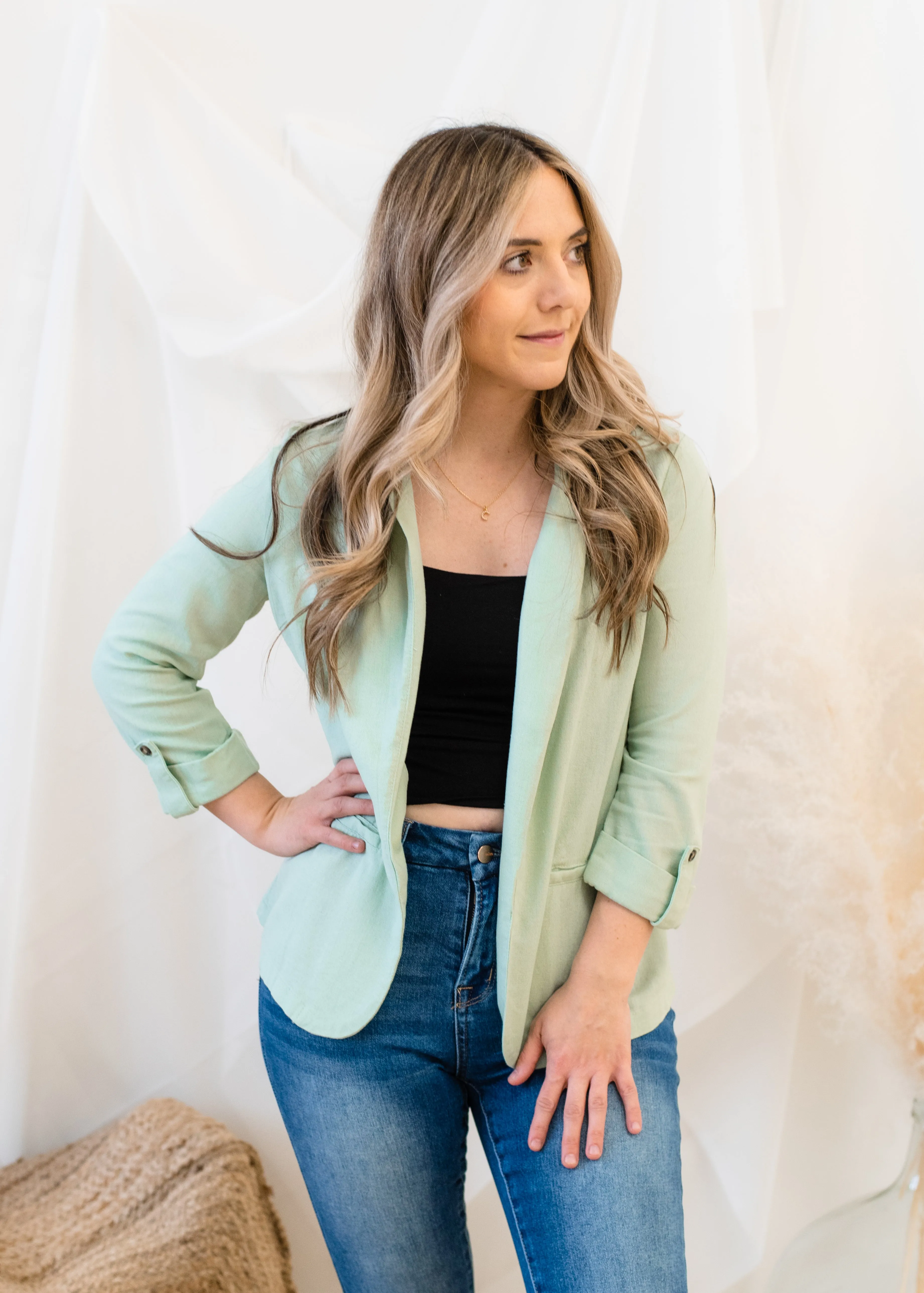 The Jesmilo 3/4 Sleeve Blazer