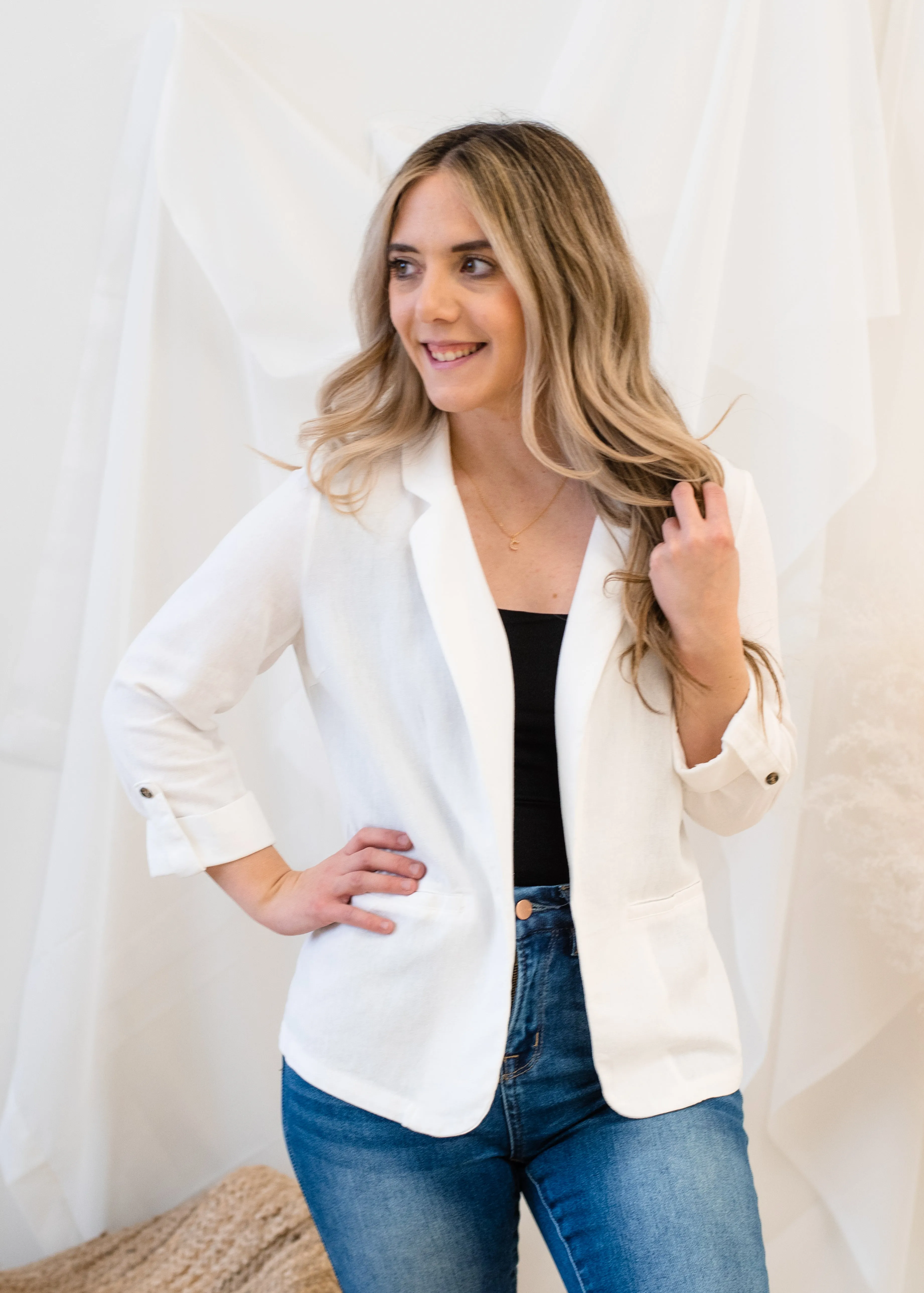 The Jesmilo 3/4 Sleeve Blazer