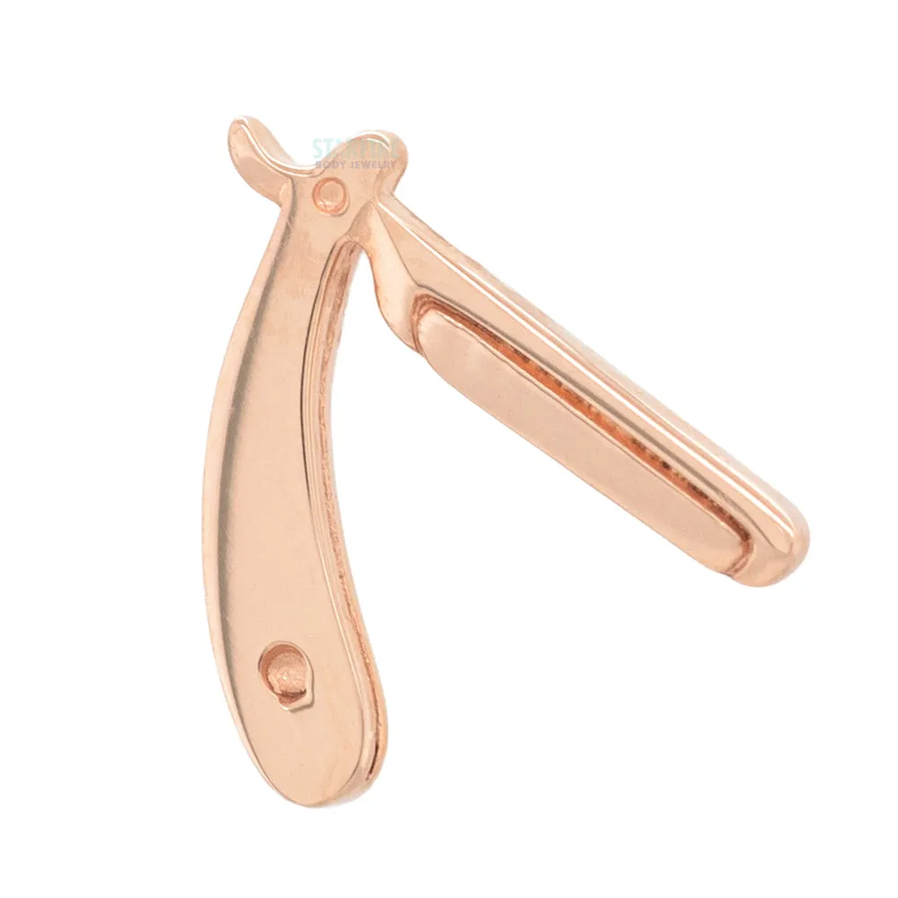 threadless: Straight Razor End in Gold