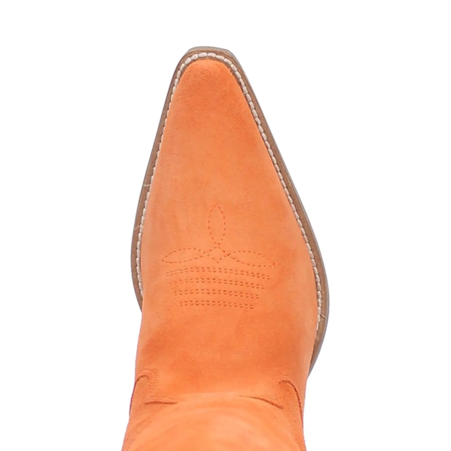 Thunder Road Orange Suede Lightning Bolt Leather Boots (DS)